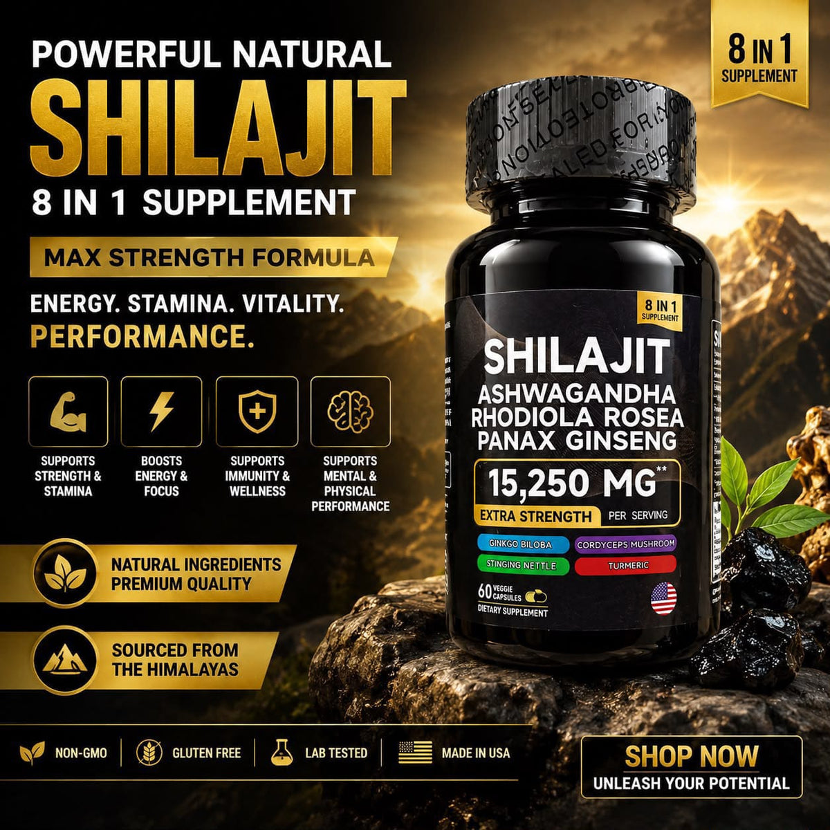 Shilajit 8 in 1 capsule